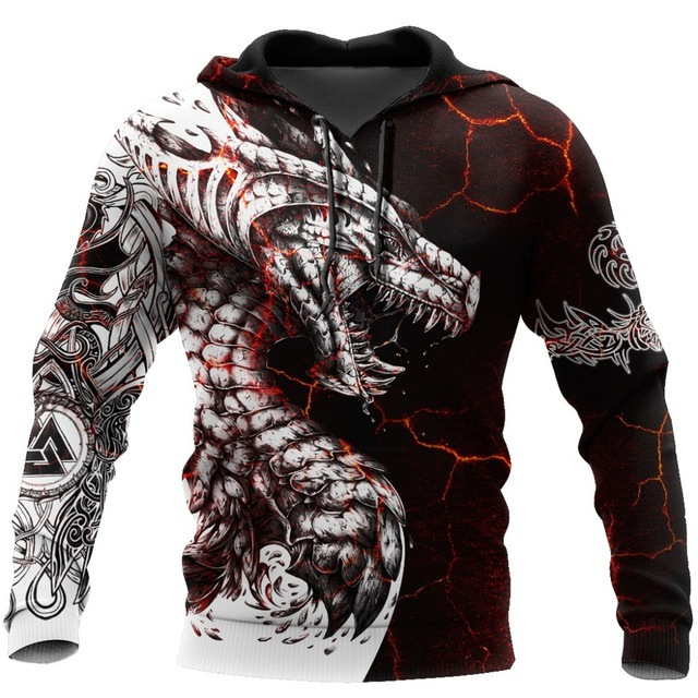 Hoodies For Men Cool Animal-print Street - Image 5