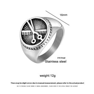 European And American Simple Titanium Steel Men’s Ring