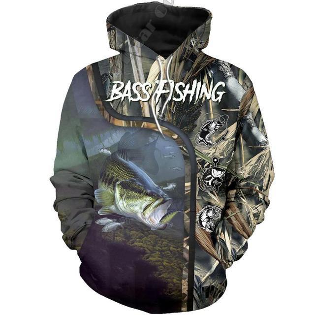 Popular Fishing Camping Digital Printing Sweater Men's Clothing - Image 3